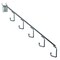 Azar Displays Five Hook Chrome Waterfall Hook Silver 15" L and Hooks 0.25" Dia., PK10 700860 - alternate 1
